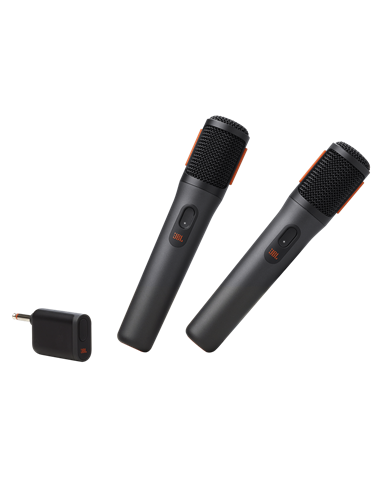 Микрофон для живого исполнения JBL PartyBox Wireless Microphones, Беспроводной, Чёрный