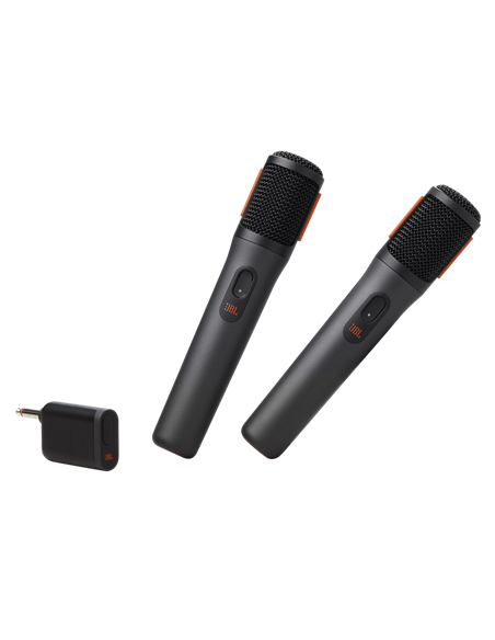 Микрофон для живого исполнения JBL PartyBox Wireless Microphones, Беспроводной, Чёрный