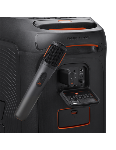 Микрофон для живого исполнения JBL PartyBox Wireless Microphones, Беспроводной, Чёрный