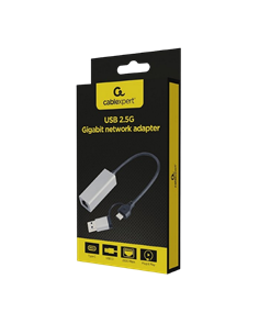 Сетевой адаптер Cablexpert A-USB3AC-LAN2G-01, USB Type-A (M) - USB Type-C (F), 0,15м, Серый 2