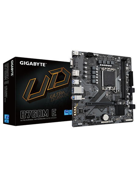 Placă de bază Gigabyte B760M E, LGA1700, Intel B760, Micro-ATX