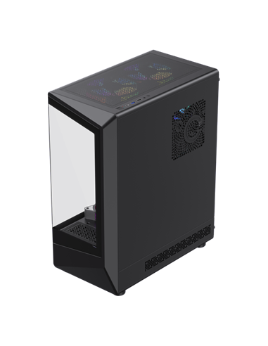 Carcasă PC Gamemax Vista COC AB, Midi-Tower, Fără PSU, Negru