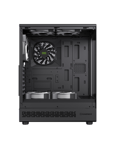 Carcasă PC Gamemax Vista COC AB, Midi-Tower, Fără PSU, Negru
