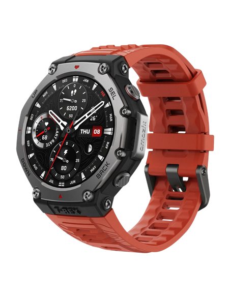 Ceas inteligent Xiaomi Amazfit T-Rex 3, 48mm, Lava