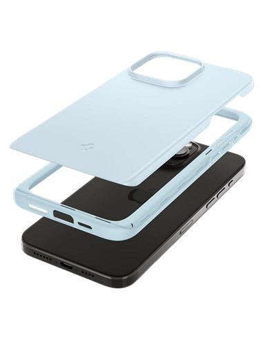 Husă Spigen iPhone 15 Pro Thin Fit, Albastru stins