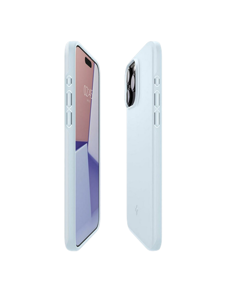 Husă Spigen iPhone 15 Pro Thin Fit, Albastru stins
