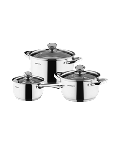 Set de vase Ardesto AR1906PS, Oțel inoxidabil