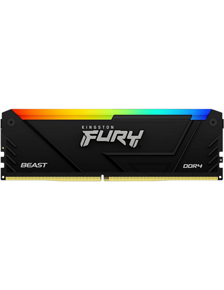 Оперативная память Kingston FURY Beast RGB, DDR4 SDRAM, 3200 МГц, 16Гб, KF432C16BB12A/16
