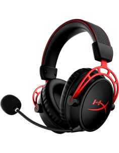 Căști gaming HyperX Cloud Alpha Wireless, Fără fir, Negru/Rosu