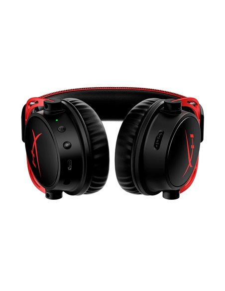 Căști gaming HyperX Cloud Alpha Wireless, Fără fir, Negru/Rosu