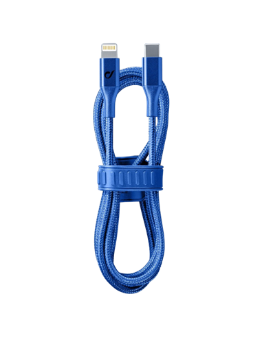 Cablu încărcare și sincronizare Cellularline Satellite MFI, USB Type-C/Lightning, 1m, Albastru