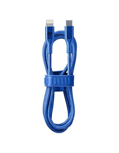 Кабель для зарядки и синхронизации Cellularline Satellite MFI, USB Type-C/Lightning, 1м, Синий