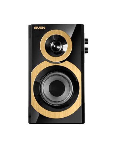 Компьютерные колонки 2.0 SVEN SPS-619, Черный/Золотой