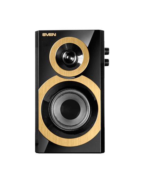 Компьютерные колонки 2.0 SVEN SPS-619, Черный/Золотой