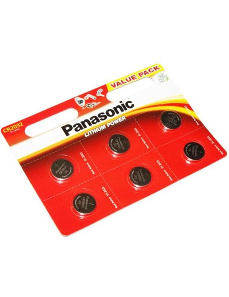 Baterii rotunde Panasonic CR-2032EL, CR2032, 6buc.