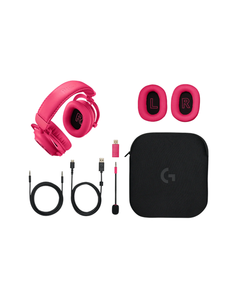 Căști gaming Logitech  G Pro X 2, Fără fir, Roz
