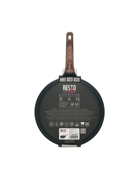 Tigaie RESTO 93911, 28cm, Negru