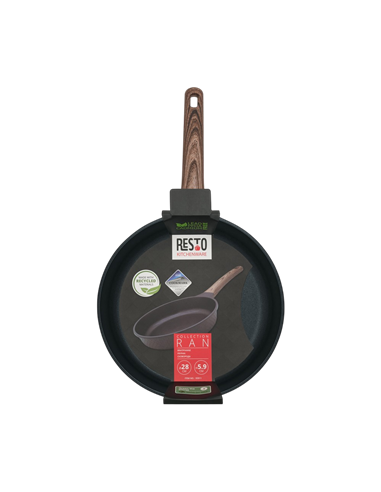 Tigaie RESTO 93911, 28cm, Negru