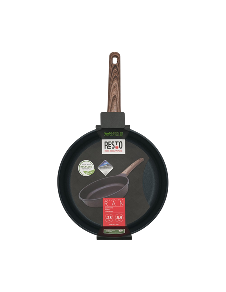 Tigaie RESTO 93911, 28cm, Negru