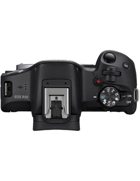 Беззеркальный фотоаппарат Canonn EOS R50 Black & RF-S 18-45mm f/4.5-6.3 IS STM & RF-S 55-210mm f/5-7.1 IS STM KIT