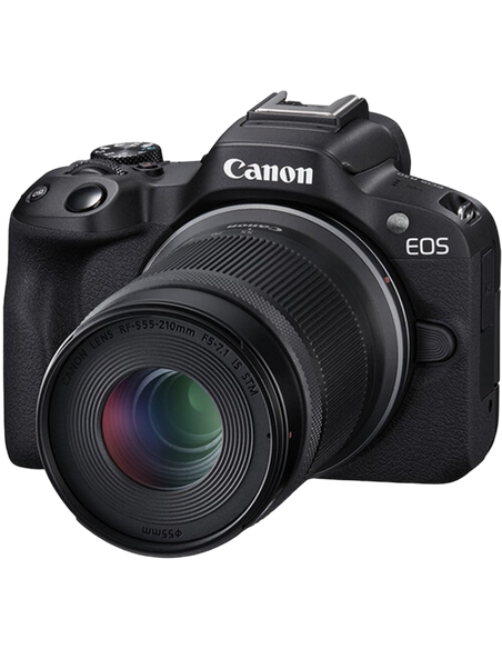 Беззеркальный фотоаппарат Canonn EOS R50 Black & RF-S 18-45mm f/4.5-6.3 IS STM & RF-S 55-210mm f/5-7.1 IS STM KIT