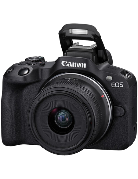 Aparat Foto Mirrorless Canon n EOS R50 Black & RF-S 18-45mm f/4.5-6.3 IS STM & RF-S 55-210mm f/5-7.1 IS STM KIT