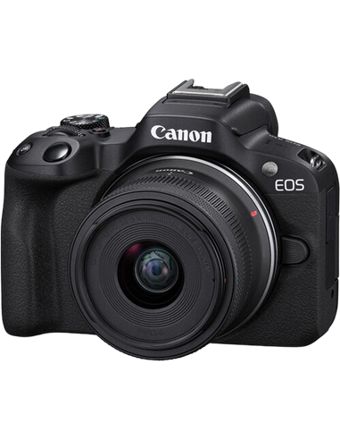 Aparat Foto Mirrorless Canon n EOS R50 Black & RF-S 18-45mm f/4.5-6.3 IS STM & RF-S 55-210mm f/5-7.1 IS STM KIT