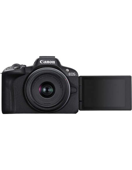 Aparat Foto Mirrorless Canon n EOS R50 Black & RF-S 18-45mm f/4.5-6.3 IS STM & RF-S 55-210mm f/5-7.1 IS STM KIT