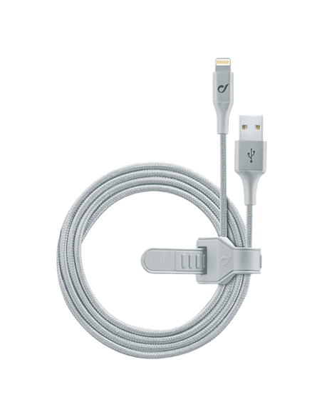 Кабель для зарядки и синхронизации Cellularline Satellite MFI, USB Type-A/Lightning, 1м, Серебристый
