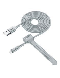 Кабель для зарядки и синхронизации Cellularline Satellite MFI, USB Type-A/Lightning, 1м, Серебристый 2