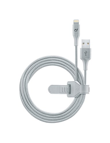 Cablu încărcare și sincronizare Cellularline Satellite MFI, USB Type-A/Lightning, 1m, Argintiu