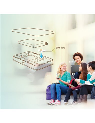 Wi-Fi Router mobil TP-LINK M7350, 2G, 3G, 4G, Negru