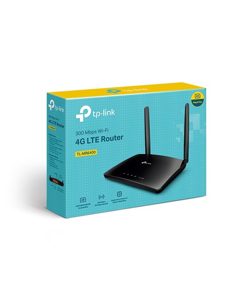 Router fără fir TP-LINK TL-MR6400, 4G, Negru