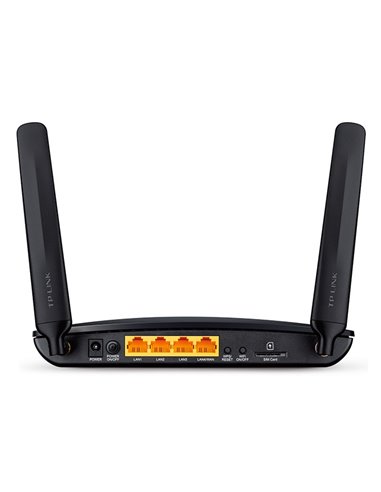 Router fără fir TP-LINK TL-MR6400, 4G, Negru
