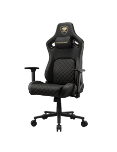 Scaun Gaming Cougar Defensor, Țesătură, PU Piele, Auriu 2
