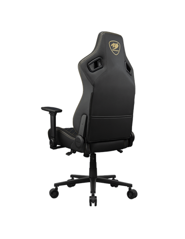 Scaun Gaming Cougar Defensor, Țesătură, PU Piele, Auriu