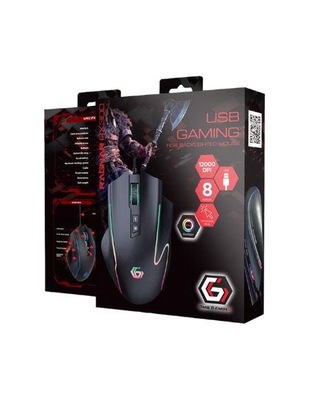 Gaming Mouse Gembird RAGNAR-RX300, Negru