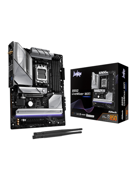Материнская плата ASRock B850 LiveMixer WiFi, AM5, AMD B850, ATX