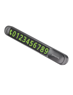 Cartela de parcare Proove Parking Number Plate Metal Lock, Gri inchis