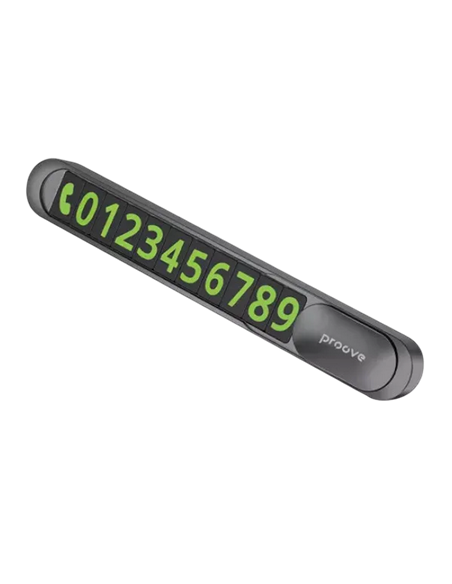 Парковочная карта Proove Parking Number Plate Metal Lock, Темно-серый