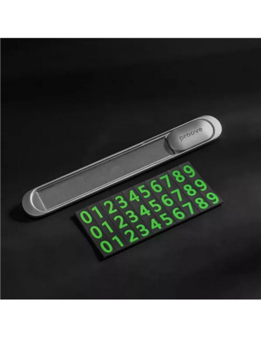 Парковочная карта Proove Parking Number Plate Metal Lock, Темно-серый