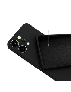 Husă Xcover Soft Touch pentru Honor Oppo Reno 14, Negru 2