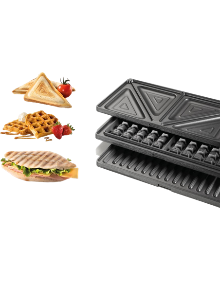 Aparat pentru sandwich multifunctional Gorenje SM703GCB, Negru