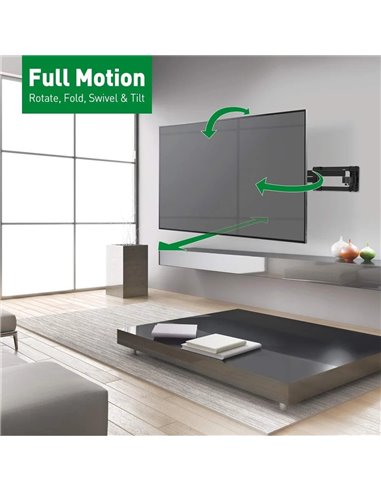 Suport TV de perete BARKAN BM464XL, Negru