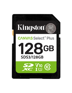 Карта памяти Kingston Canvas Select Plus, 128Гб (SDS3/128GB)