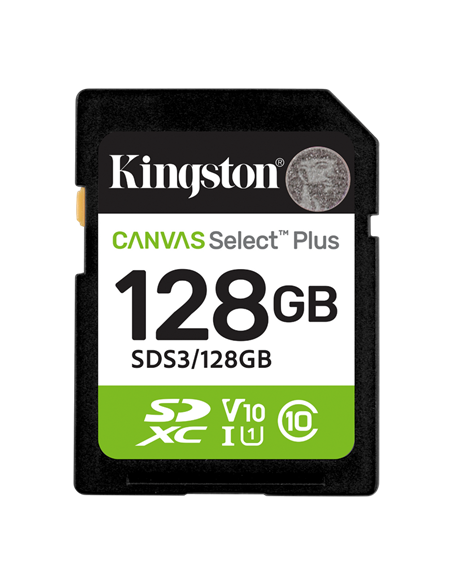 Карта памяти Kingston Canvas Select Plus, 128Гб (SDS3/128GB)