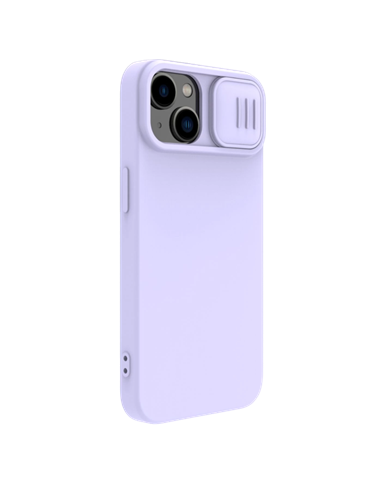 Husă Nillkin iPhone 15 Plus, CamShield Silky Silicone, Misty Purple