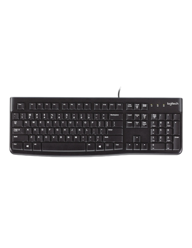Tastatură Logitech K120, Cu fir, Negru