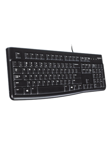Tastatură Logitech K120, Cu fir, Negru
