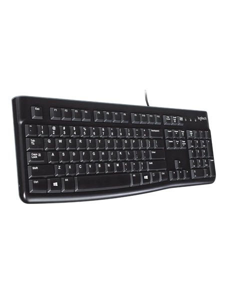 Клавиатура Logitech K120, Проводное, Чёрный